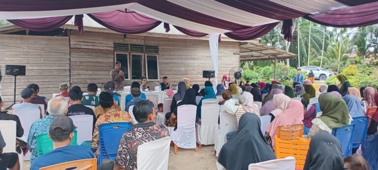 Anggota DPRD Riau Komisi II Soniwati Reses di Dusun Jatimulya Kampung Jatibaru Bungaraya
